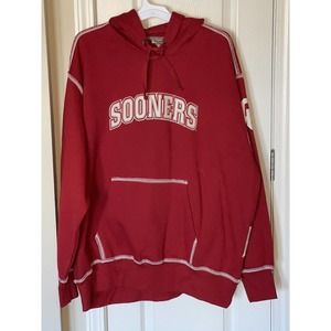 Oklahoma Sooners ESPN Pullover Hoodie Adult 2XL Red Fleece & Cotton Blend Unisex